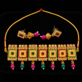 Traditional Gold-Plated Kundan Choker Necklace Set
