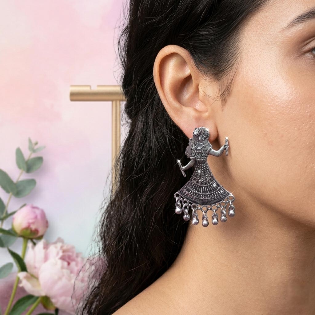 Ethnic Dancer Drop Earrings