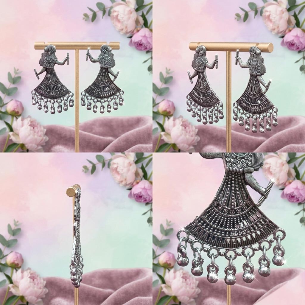 Ethnic Dancer Drop Earrings