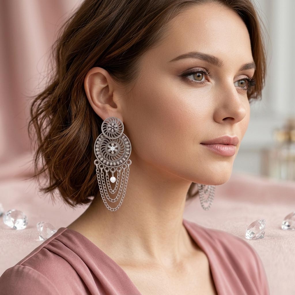 Mandala Dangle Earrings