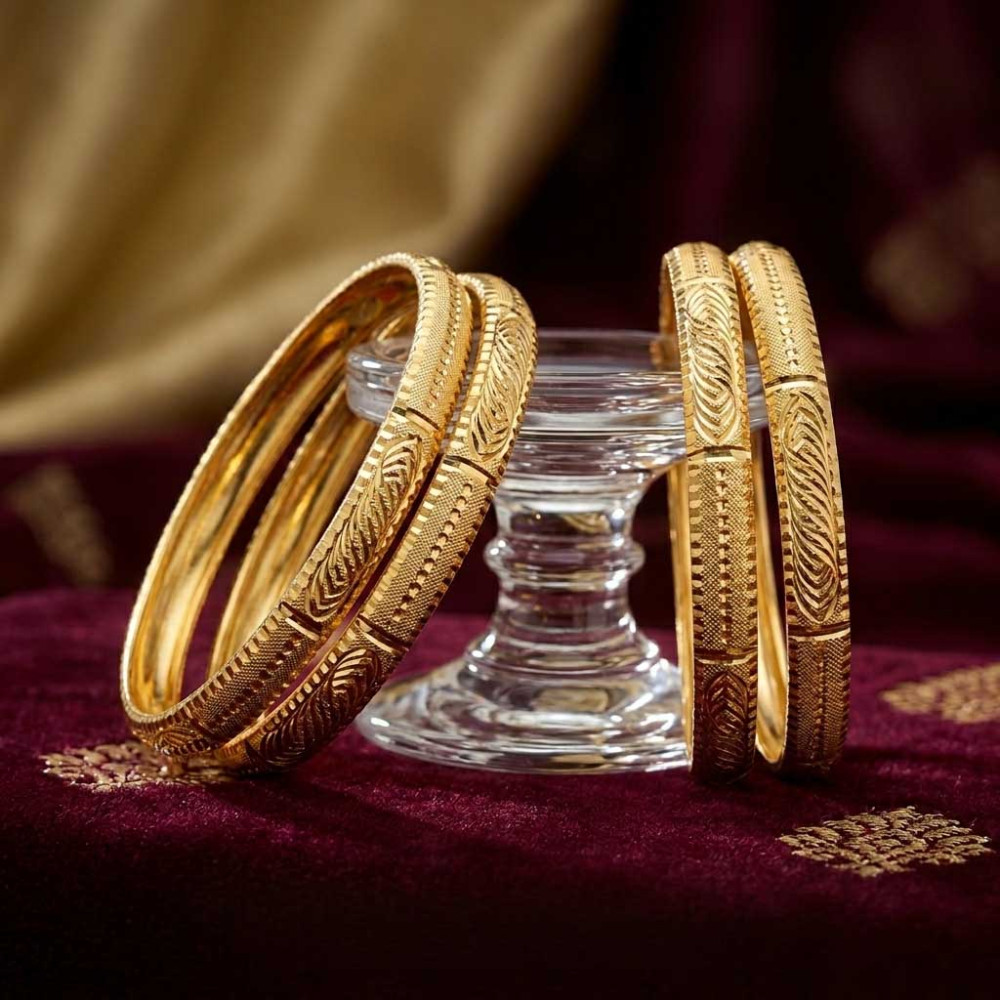 Engraved Patterns Bangle