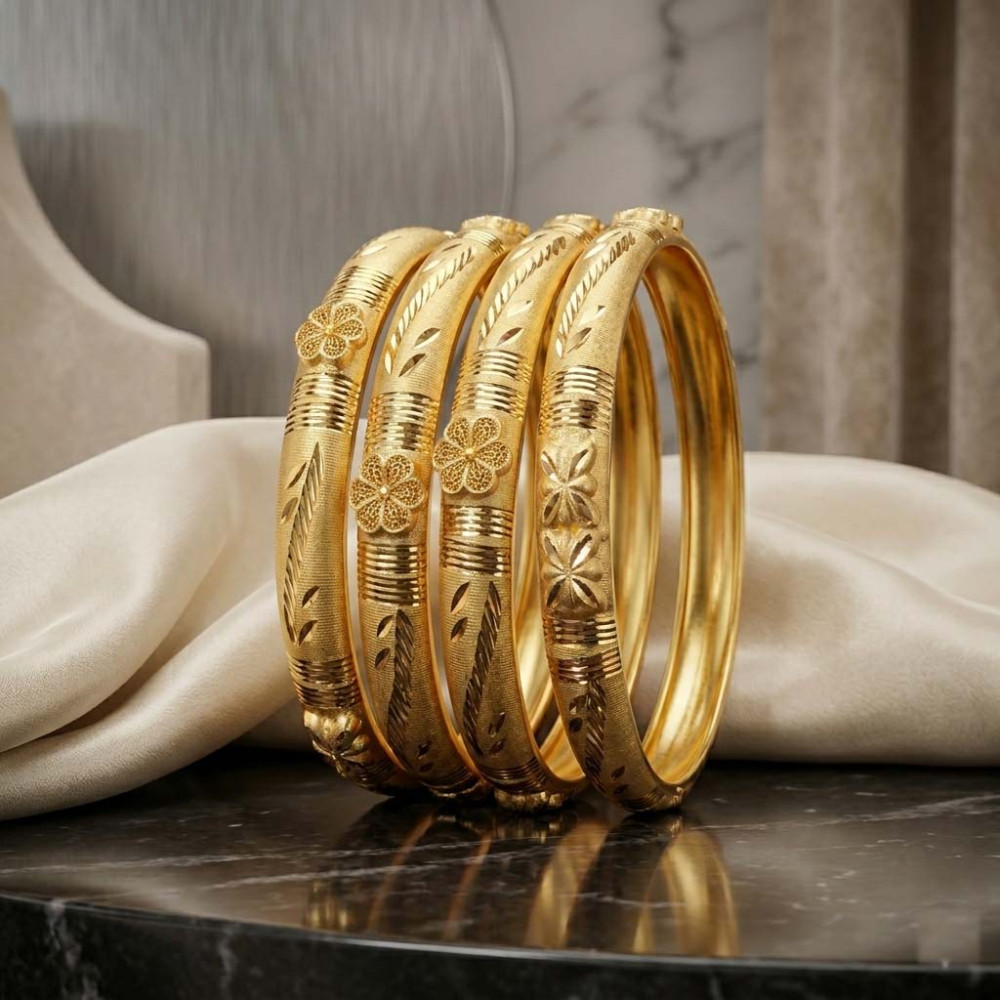 Floral Motif Bangles